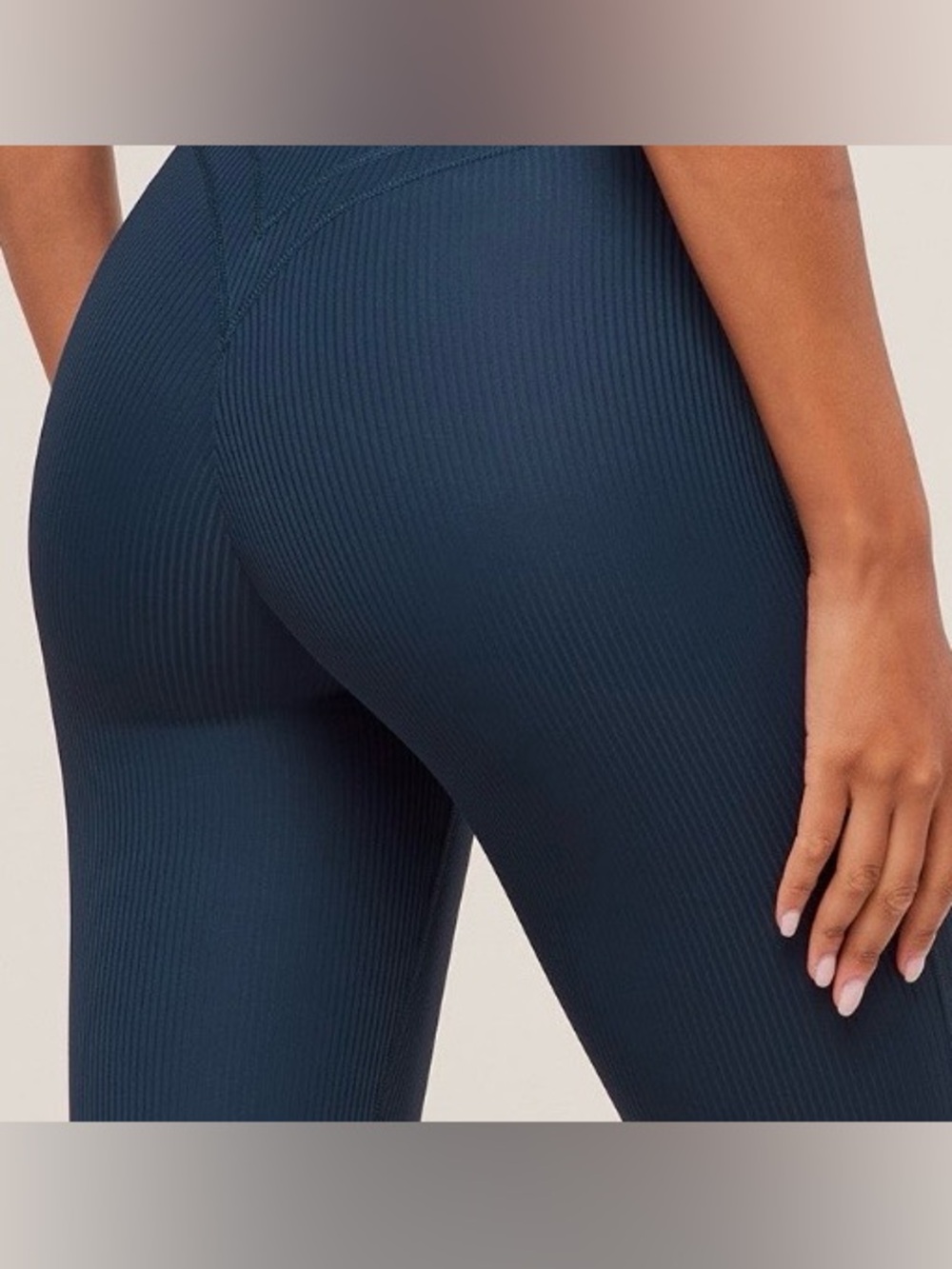 Gymshark Women's Black Body Fit High Waist Directional Ribbed Legging Size Small - Picture 16 of 16